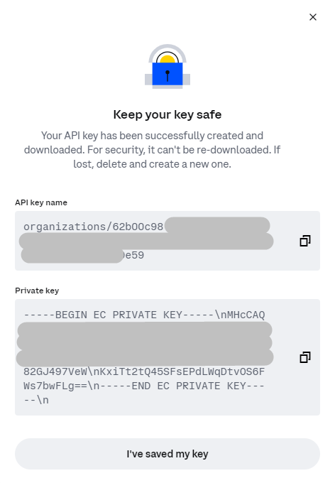 Cryptobots.io platform showing fields to enter API Key and Secret Key