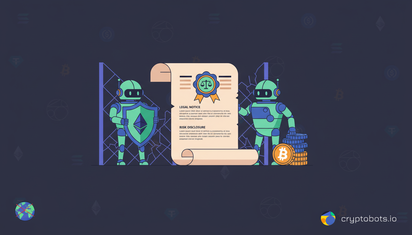 Legal Notice and Disclaimers for Cryptobots.io & USDbots.com